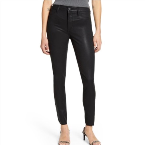 Articles Of Society Denim - Articles of Society Black Waxy Skinny Jeans